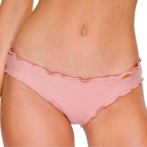 “luliFama “bikini bottom, SIZE M, scrunched back ,pre washed , bleached.